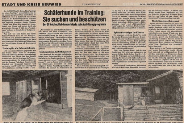 SVOG Holzbachtal Presse